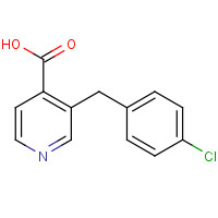 325162-36-5 3-[(4-CHLOROPHENYL)METHYL]-PYRIDINE-4-CARBOXYLIC ACID chemical structure
