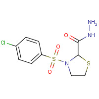175203-14-2 3-[(4-CHLOROPHENYL)SULFONYL]-1,3-THIAZOLANE-2-CARBOHYDRAZIDE chemical structure