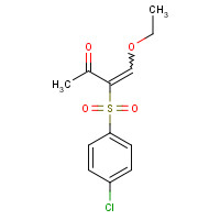 32083-35-5 3-((4-CHLOROPHENYL)SULFONYL)-4-ETHOXYBUT-3-EN-2-ONE chemical structure