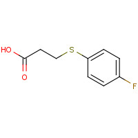 19543-85-2 3-[(4-FLUOROPHENYL)THIO]PROPANOIC ACID chemical structure