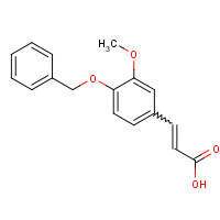 7152-95-6 4-BENZYLOXY-3-METHOXYCINNAMIC ACID chemical structure