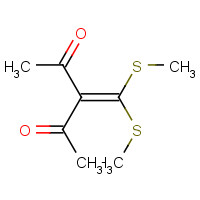 15908-50-6 3-[BIS(METHYLSULFANYL)METHYLENE]-2,4-PENTANEDIONE chemical structure
