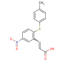 175278-45-2 3-[2-[(4-METHYLPHENYL)THIO]-5-NITROPHENYL]ACRYLIC ACID chemical structure