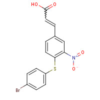 175278-55-4 3-[4-[(4-BROMOPHENYL)THIO]-3-NITROPHENYL]ACRYLIC ACID chemical structure