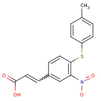 175278-50-9 3-[4-[(4-METHYLPHENYL)THIO]-3-NITROPHENYL]ACRYLIC ACID chemical structure