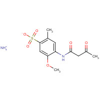 72705-22-7 3-Acetoacetylamino-4-methoxytoluene-6-sulfonic acid ammonium salt chemical structure