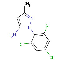 106259-87-4 5-METHYL-2-(2,4,6-TRICHLOROPHENYL)-2H-PYRAZOL-3-YLAMINE chemical structure