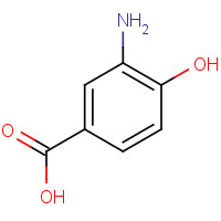 7450-57-9 3-AMINO-4-HYDROXYBENZOIC ACID chemical structure