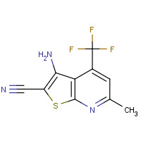 317840-08-7 3-AMINO-6-METHYL-4-(TRIFLUOROMETHYL)THIENO[2,3-B]PYRIDINE-2-CARBONITRILE chemical structure