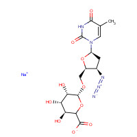 133525-01-6 3'-AZIDO-3'-DEOXYTHYMIDINE BETA-D-GLUCURONIDE,SODIUM SALT chemical structure