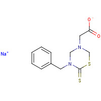 1950-15-8 sodium 5-benzyl-6-thioxodihydro-2H-1,3,5-thiadiazine-3(4H)-acetate chemical structure
