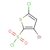 175205-72-8 3-BROMO-5-CHLOROTHIOPHENE-2-SULFONYL CHLORIDE chemical structure