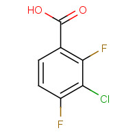 154257-75-7 3-Chloro-2,4-difluorobenzoic acid chemical structure