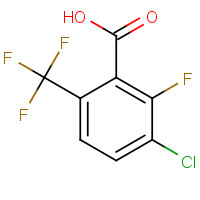 186517-41-9 3-CHLORO-2-FLUORO-6-(TRIFLUOROMETHYL)BENZOIC ACID chemical structure