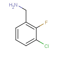 72235-55-3 3-CHLORO-2-FLUOROBENZYLAMINE chemical structure