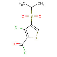 175202-28-5 3-CHLORO-4-(ISOPROPYLSULFONYL)THIOPHENE-2-CARBONYL CHLORIDE chemical structure