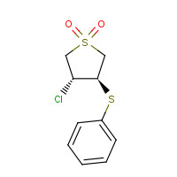 15507-87-6 3-CHLORO-4-(PHENYLTHIO)TETRAHYDRO-1H-1LAMBDA6-THIOPHENE-1,1-DIONE chemical structure