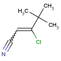 216574-58-2 3-CHLORO-4,4-DIMETHYLPENT-2-ENENITRILE chemical structure