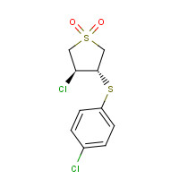 13894-16-1 3-CHLORO-4-[(4-CHLOROPHENYL)THIO]TETRAHYDRO-1H-1LAMBDA6-THIOPHENE-1,1-DIONE chemical structure