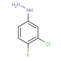 84282-78-0 3-CHLORO-4-FLUOROPHENYLHYDRAZINE chemical structure