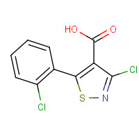 306935-52-4 3-CHLORO-5-(2-CHLOROPHENYL)ISOTHIAZOLE-4-CARBOXYLIC ACID chemical structure