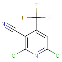 13600-42-5 2,6-Dichloro-4-(trifluoromethyl)nicotinonitrile chemical structure