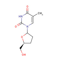 3416-05-5 2',3'-Dideoxythymidine chemical structure