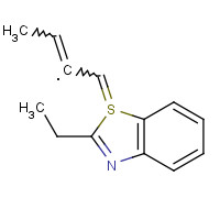 52525-55-0 ETHYLBENZOTHIAZOLYLIDENEMETHYLPROPENYL chemical structure