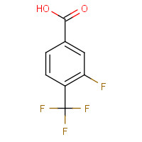 115754-21-7 3-FLUORO-4-(TRIFLUOROMETHYL)BENZOIC ACID chemical structure