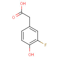 458-09-3 3-FLUORO-4-HYDROXYPHENYLACETIC ACID chemical structure