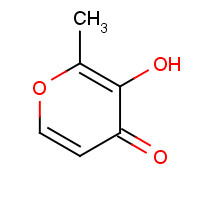 118-71-8 3-Hydroxy-2-methyl-4H-pyran-4-one chemical structure