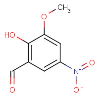 17028-61-4 2-HYDROXY-3-METHOXY-5-NITROBENZALDEHYDE chemical structure