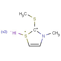 33167-42-9 3-Methyl-2-(methylthio)thiazoliumiodide chemical structure