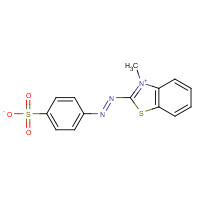 16600-07-0 3-Methyl-2-((p-sulfophenyl)azo)benzothiazoliumhydroxideinnersalt chemical structure