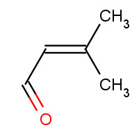 107-86-8 3-Methyl-2-butenal chemical structure