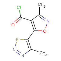 423768-48-3 3-METHYL-5-(4-METHYL-1,2,3-THIADIAZOL-5-YL)-4-ISOXAZOLECARBONYL CHLORIDE chemical structure