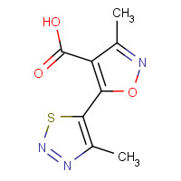 263385-59-7 3-METHYL-5-(4-METHYL-1,2,3-THIADIAZOL-5-YL)ISOXAZOLE-4-CARBOXYLIC ACID chemical structure