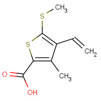 175202-63-8 3-METHYL-5-(METHYLTHIO)-4-VINYLTHIOPHENE-2-CARBOXYLIC ACID chemical structure