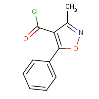 91182-77-3 3-METHYL-5-PHENYL-4-ISOXAZOLECARBONYL CHLORIDE chemical structure