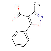 17153-21-8 3-METHYL-5-PHENYL-4-ISOXAZOLECARBOXYLIC ACID chemical structure