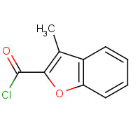 2256-86-2 3-METHYLBENZOFURAN-2-CARBONYL CHLORIDE chemical structure
