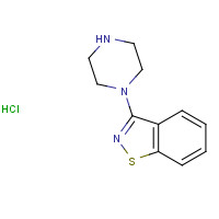 144010-02-6 3-Piperazinobenzisothiazole hydrochloride chemical structure