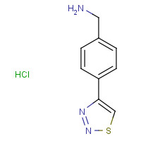 175205-49-9 4-(1,2,3-THIADIAZOL-4-YL)BENZYLAMINE HYDROCHLORIDE chemical structure
