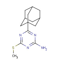 175204-72-5 4-(1-ADAMANTYL)-6-(METHYLTHIO)-1,3,5-TRAZIN-2-AMINE chemical structure