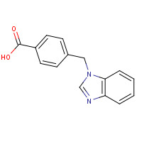 139742-50-0 4-(1H-BENZIMIDAZOL-1-YLMETHYL)BENZOIC ACID chemical structure