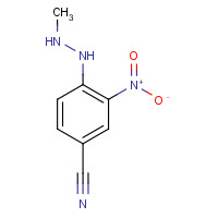 130200-95-2 4-(1-METHYLHYDRAZINO)-3-NITROBENZONITRILE chemical structure
