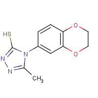 306936-85-6 4-(2,3-DIHYDRO-1,4-BENZODIOXIN-6-YL)-5-METHYL-4H-1,2,4-TRIAZOLE-3-THIOL chemical structure