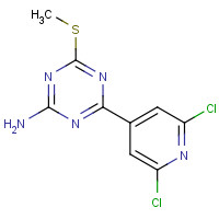 175276-44-5 4-(2,6-DICHLORO-4-PYRIDYL)-6-(METHYLTHIO)-1,3,5-TRIAZIN-2-AMINE chemical structure