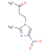 126664-28-6 4-(2-METHYL-4-NITRO-1H-IMIDAZOL-1-YL)BUTAN-2-ONE chemical structure