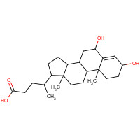 106460-50-8 4-(3,6-DIHYDROXY-10,13-DIMETHYL-2,3,6,7,8,9,10,11,12,13,14,15,16,17-TETRADECAHYDRO-1H-CYCLOPENTA[A]PHENANTHREN-17-YL)PENTANOIC ACID chemical structure